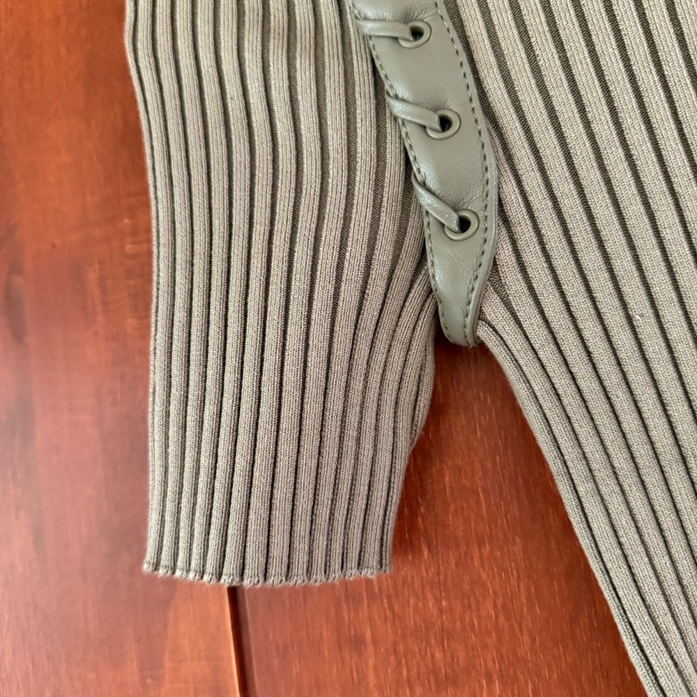 Jonathan Simkhai Intermix Olive Green dress - Picture 5 of 9